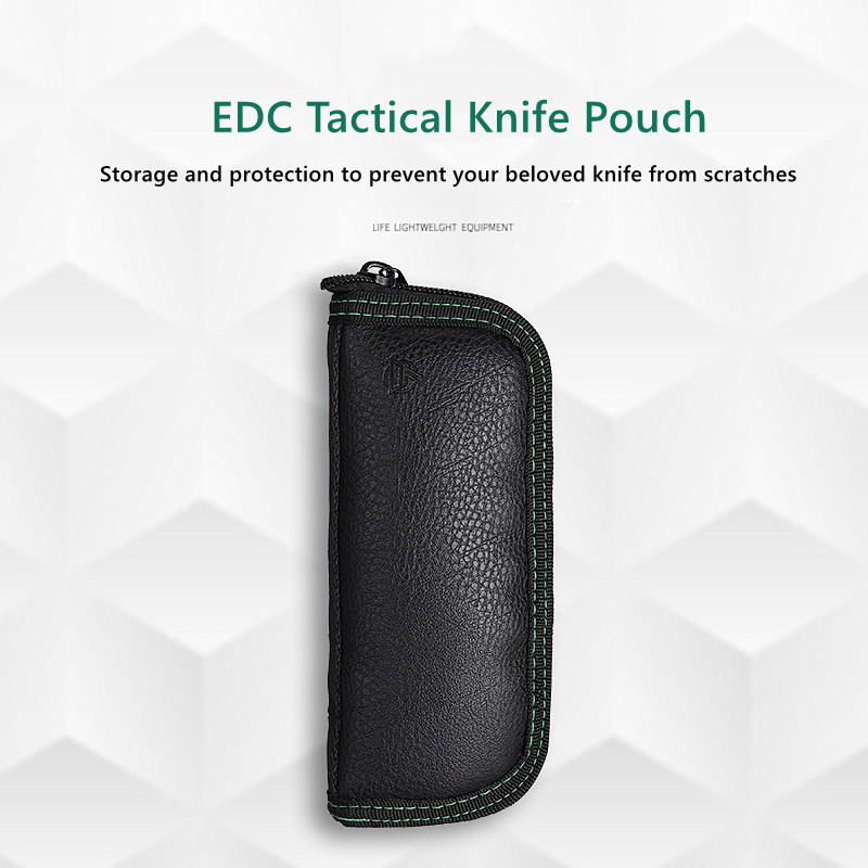 Edc Everyday Carry Knives - Nóż składany, skórzana torba, etui na